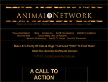 Tablet Screenshot of animalnetwork.org